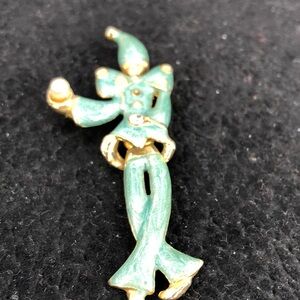 Two Sisters Clown Brooch